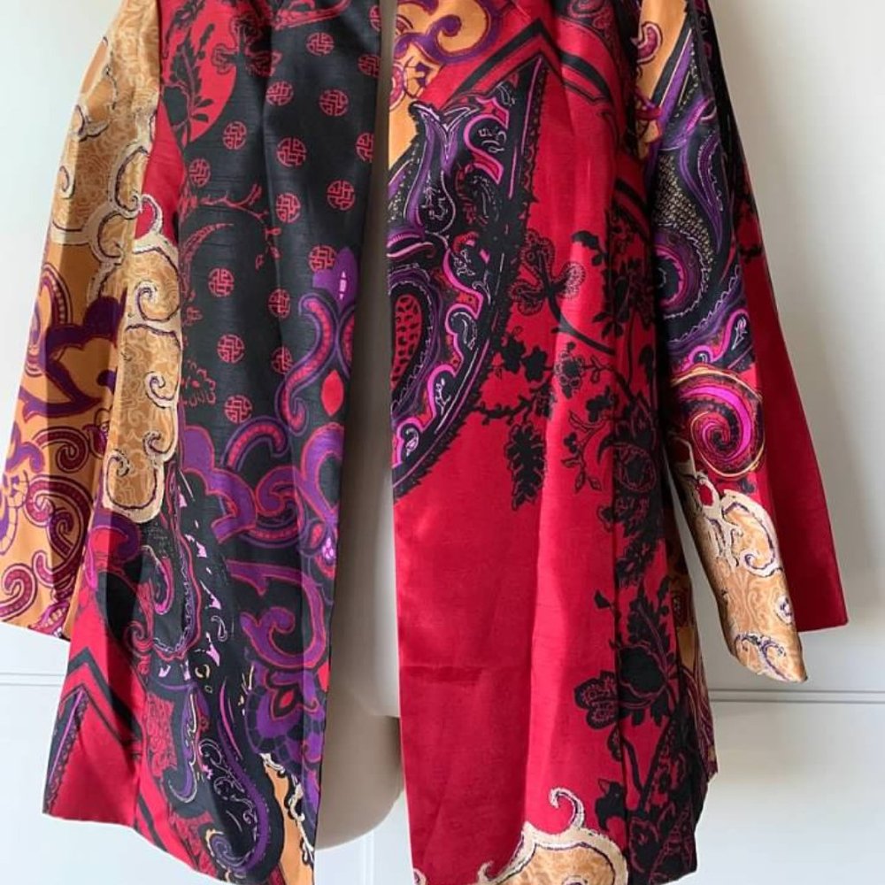 Chico's Festive Multicolor Jacket - Picture 2 of 3